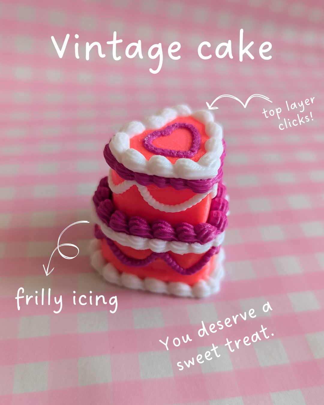 Vintage cake fidget