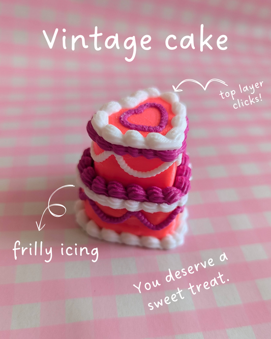 Vintage cake fidget