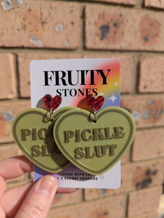 Pickle Slut earrings
